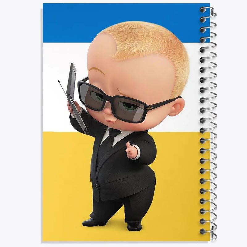 دفتر مشق 100 برگ خندالو طرح بچه رئیس Boss Baby کد 12521