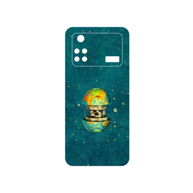 برچسب پوششی ماهوت مدل Collage of Earth Face مناسب برای گوشی موبایل شیائومی Poco M4 Pro 4G