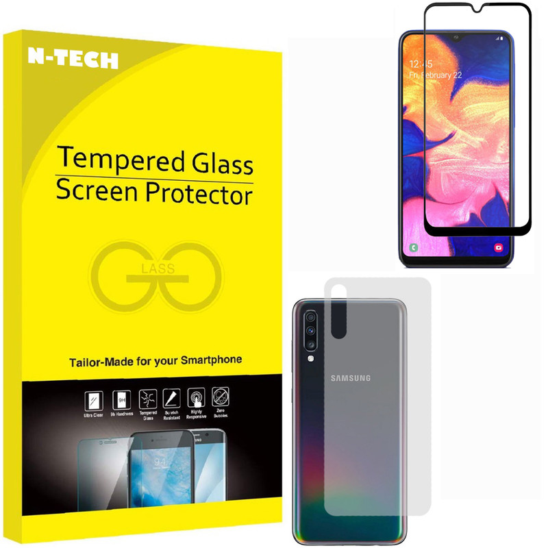  محافظ صفحه نمایش انتک مدل FUBKM-01 مناسب برای گوشی موبایل سامسونگ Galaxy A70 به همراه محافظ پشت گوشی 