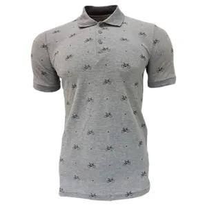 پولوشرت آستین کوتاه مردانه مدل کِش جودون طرح دوچرخه