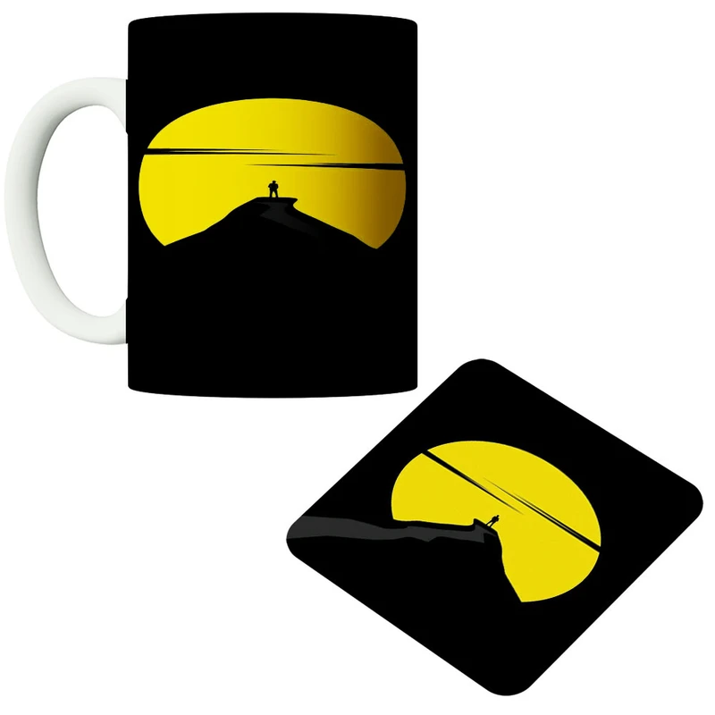 ماگ پاد آفرین مدل کوه کد 688 به همراه زیر لیوانی 