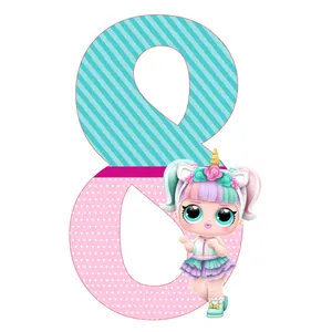 استند رومیزی تولد طرح عدد 8 مدل ال و ال کد 02