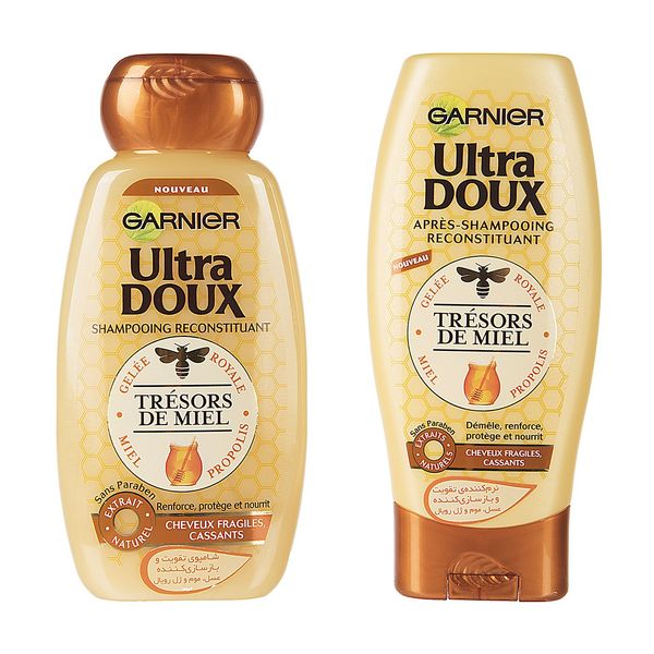 پک شامپو و نرم کننده گارنیه سری Ultra Doux مدل Honey حجم 250 ملی لیتر پک شامپو و نرم کننده گارنیه سری Ultra Doux مدل Honey حجم 250 ملی لیتر