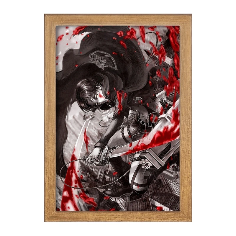تابلو خندالو مدل لیوای آکرمن انیمه اتک آن تایتان Attack on Titan  کد 10979