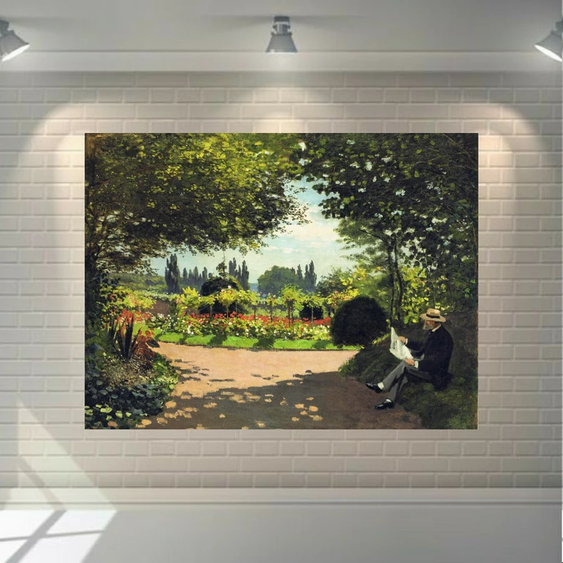 تابلو بوم طرح کلاسیک مدل مرد روزنامه خوان کد PB325