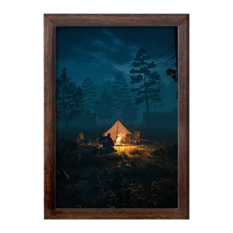 تابلو خندالو طرح کمپینگ (Camping) کد F1102