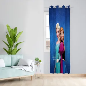  پرده مدل کارتون فروزن هازان پانچی کد 1032 سایز 140x200 سانتی متر