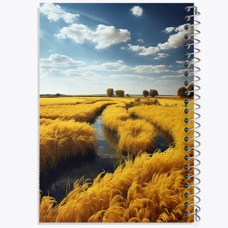 دفتر شطرنجی 50 برگ خندالو مدل منظره کد F462