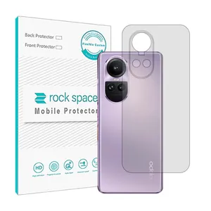 Transparent Rockspace HyGEL model phone back protector suitable for Oppo Reno10 global mobile phone