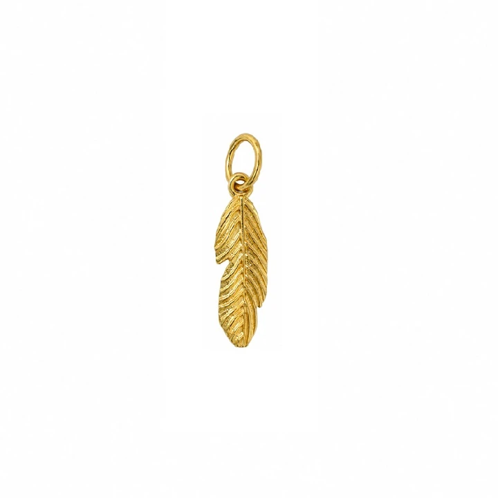 آویز گردنبند طلا 18 عیار زنانه مان گالری طرح پر کد MD01-0031800