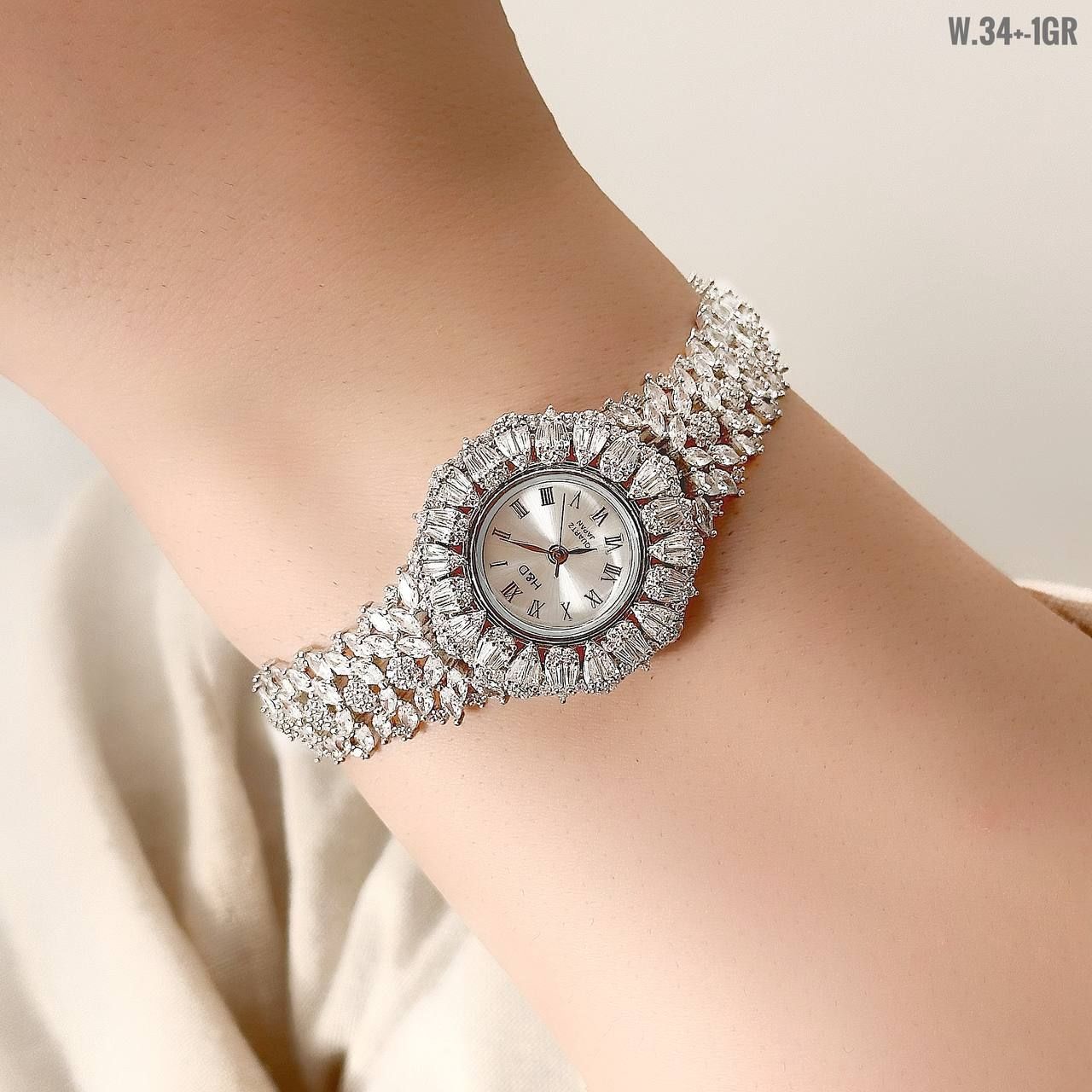 ساعت مچی عقربه ای نقره زنانه مدل مبینا کد RZZDEH-065 -  - 4