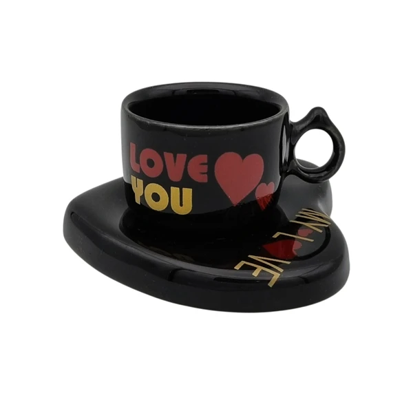 فنجان و نعلبکی مدل قلبی کد 14122xloveyou