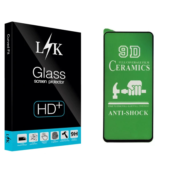 محافظ صفحه نمایش سرامیکی ال کی مدل Hard glass مناسب برای گوشی موبایل شیائومی Redmi Note 9