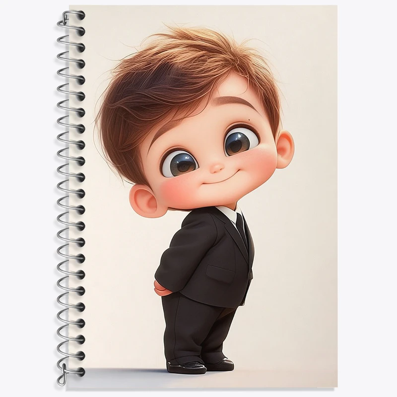 دفتر لغت 50 برگ خندالو طرح پسر کیوت و بامزه کد N2599