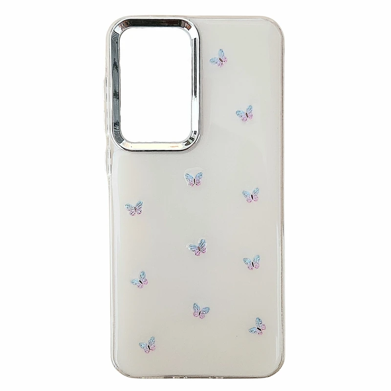 کاور مدل رزینی شاین طرح پروانه مناسب برای گوشی موبایل سامسونگ Galaxy A36