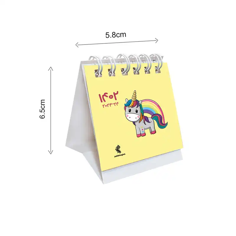 تقویم رومیزی سال 1402 پدیده نقش مدل tiny طرح فانتزی کد 3 بسته 6 عددی