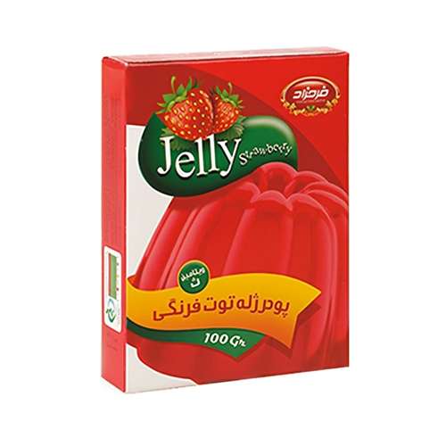 پودر ژله توت فرنگی فرحزاد - 100 گرم