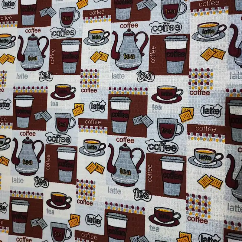 پارچه آشپزخانه طرح قهوه