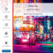 برچسب پوششی ماهوت مدل Tokyo City-FullSkin مناسب برای گوشی موبایل سامسونگ Galaxy F12 1