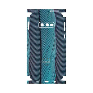 MAHOOT Turquoise feathers-FullSkin Cover Sticker for Samsung Galaxy S10e