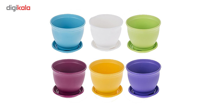 گلدان شهر آذین مدل 3025 مجموعه 6 عددی