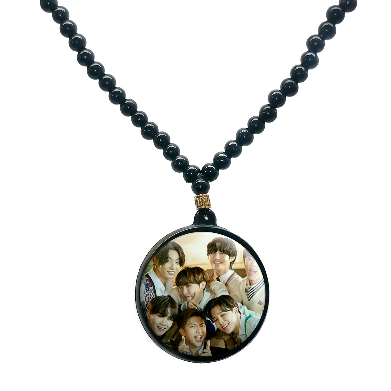 گردنبند پرمانه طرح GOT7 کد pmd.19086 مدل دو طرفه