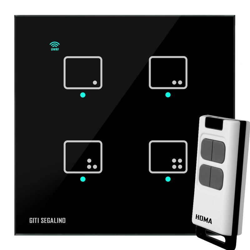 عکس شماره 2 : کلید لمسی هوشمند گیتی سگالی نو مدل gsn 2724 به همراه ریموت