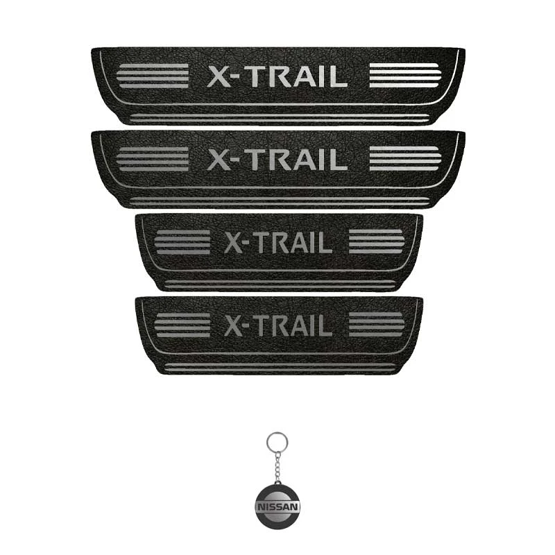 برچسب پارکابی خودرو لندمون کد LMm0031 MS مناسب برای ایکس تریل مجموعه 4 عددی به همراه جا کلیدی