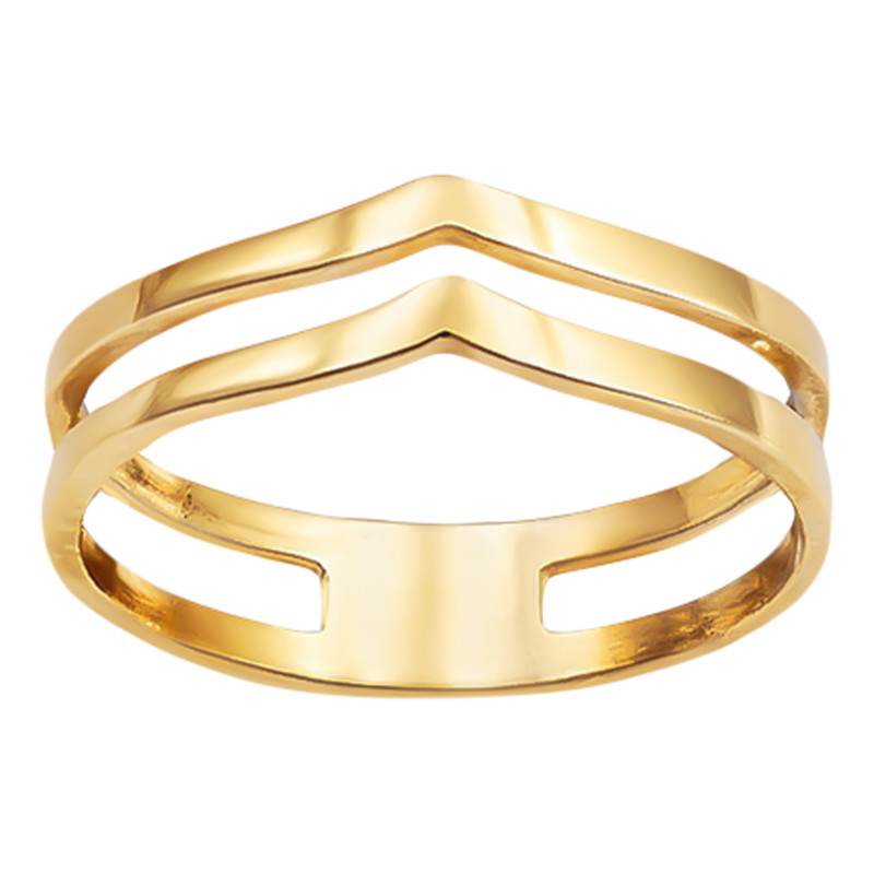 انگشتر طلا 18 عیار زنانه زرلاین مدل 2050 سایز 53