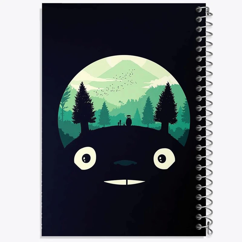دفتر ژورنال نویسی 50 برگ خندالو مدل نقطه ای طرح انیمه توتورو Totoro کد 12811