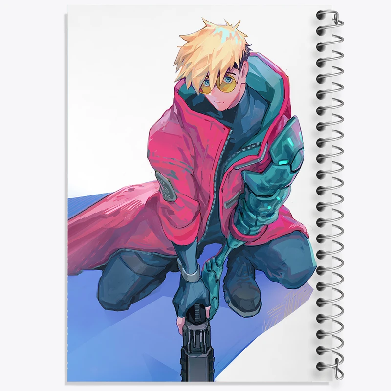 دفتر نت موسیقی 50 برگ خندالو مدل وش انیمه تریگان (Trigun) کد 36213