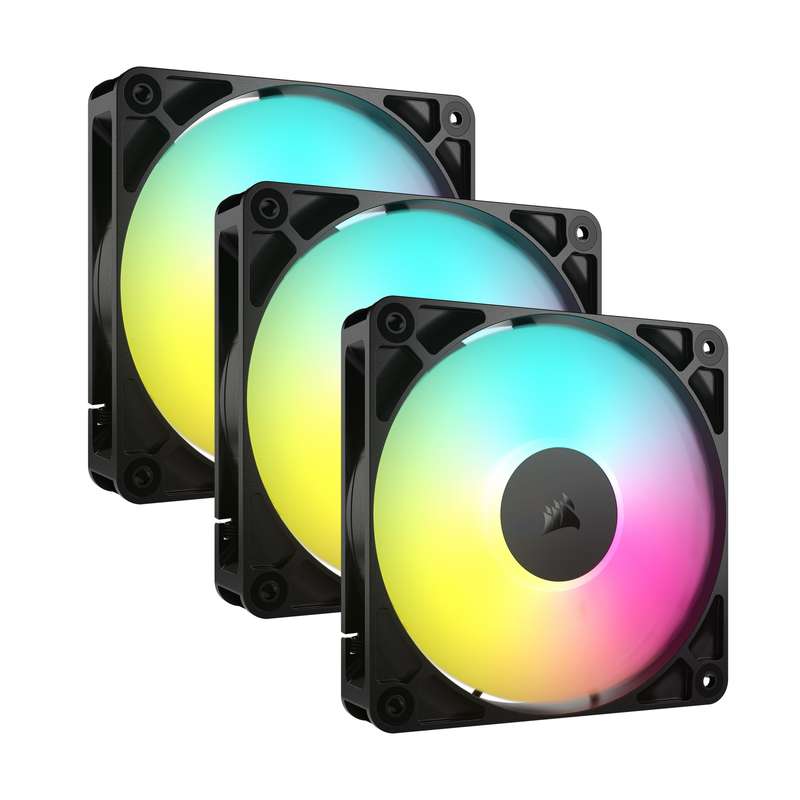 فن کیس کورسیر مدل RS120 بسته سه عددی فن کیس کورسیر مدل RS120 بسته سه عددی