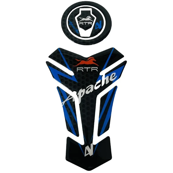 پد برچسب بدنه و باک موتور سیکلت وارون مدل W-53-BLU مناسب برای آپاچی 200