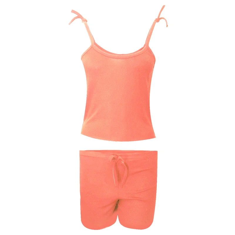 ست تاپ و شلوارک زنانه مدل  SIMPLE کد tm-2287 