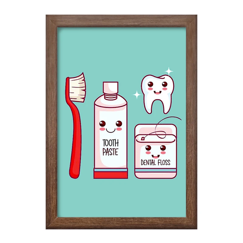 تابلو خندالو طرح دندان و دندانپزشکی کودکانه کد 27779