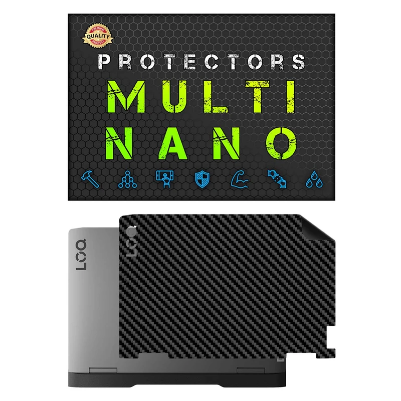 برچسب پوششی پشت لپ تاپ مولتی نانو طرح کربن مدل X-F1C مناسب برای لپ تاپ لنوو Lenovo LOQ 15IRH8 15.6 inch 2023