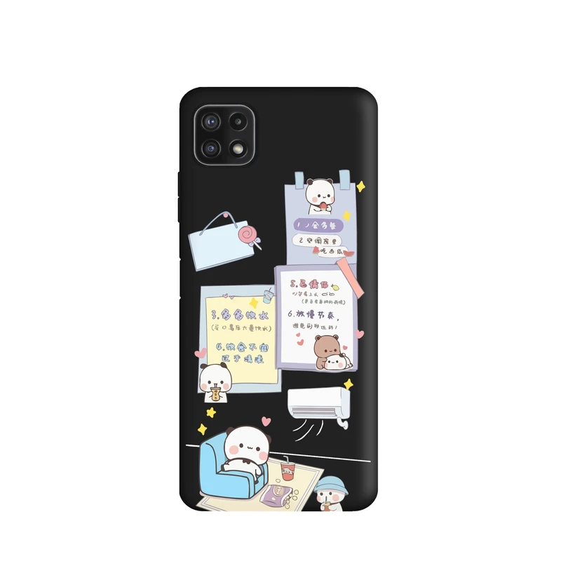 کاور قاب گارد طرح خرس تنبل کد a1728 مناسب برای گوشی موبایل سامسونگ Galaxy A22 4G
