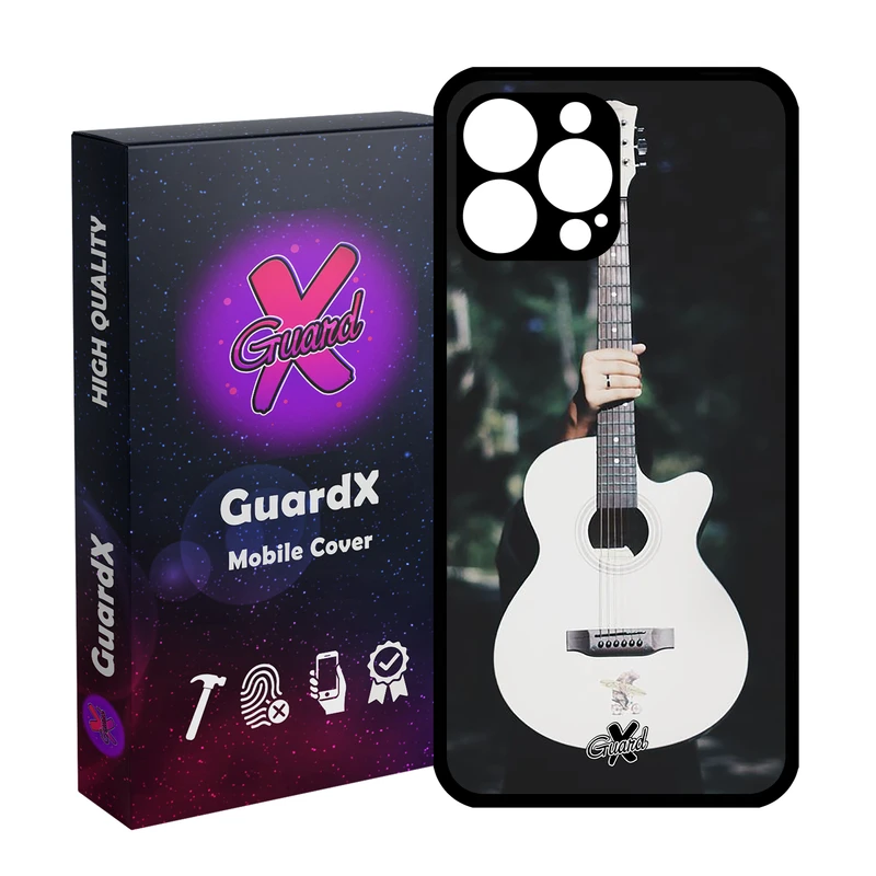کاور گارد ایکس طرح گیتار مدل Glass10263 مناسب برای گوشی موبایل اپل iPhone 14 Pro Max