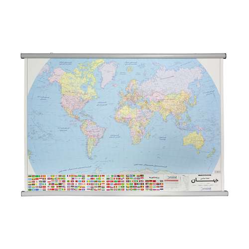 نقشه سیاسی جهان گیتاشناسی نوین کد ۱۲۹۷