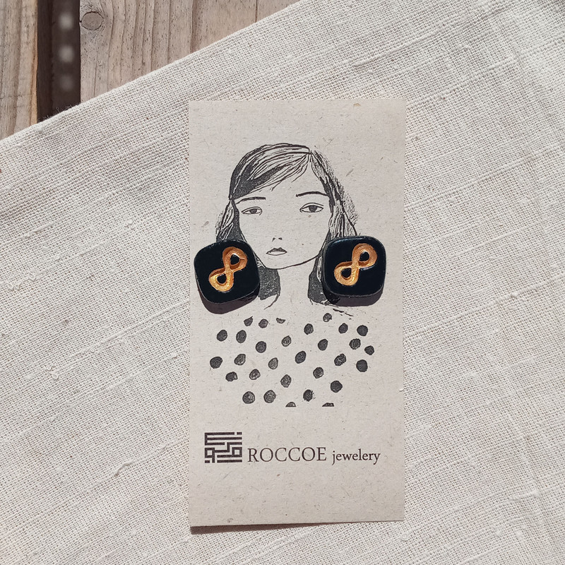 گوشواره دخترانه مدل بی نهایت