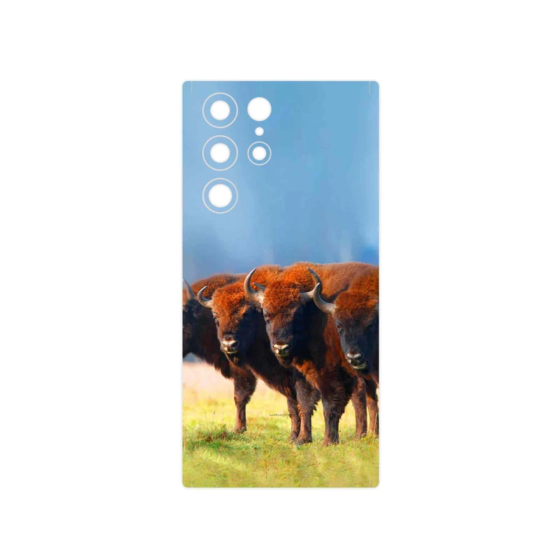 برچسب پوششی ماهوت مدل Buffalo مناسب برای گوشی موبایل سامسونگ Galaxy S22 Ultra 5G