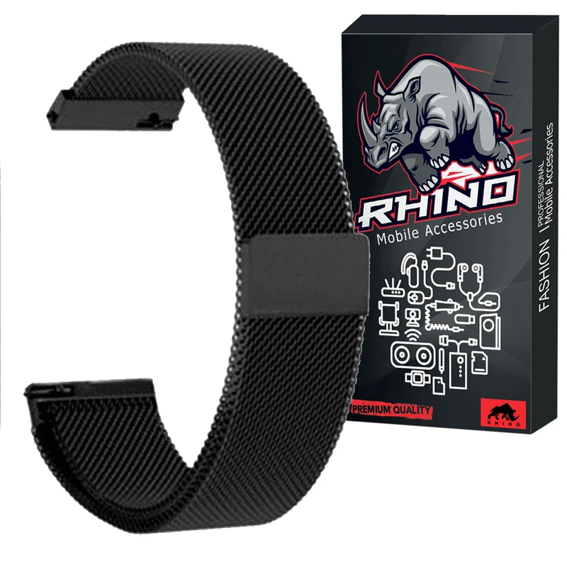 بند راینو مدل R-Milanese مناسب برای ساعت هوشمند شیائومی Amazfit BIPS / GTS / BIP LITE / BIP U / BIP U PRO