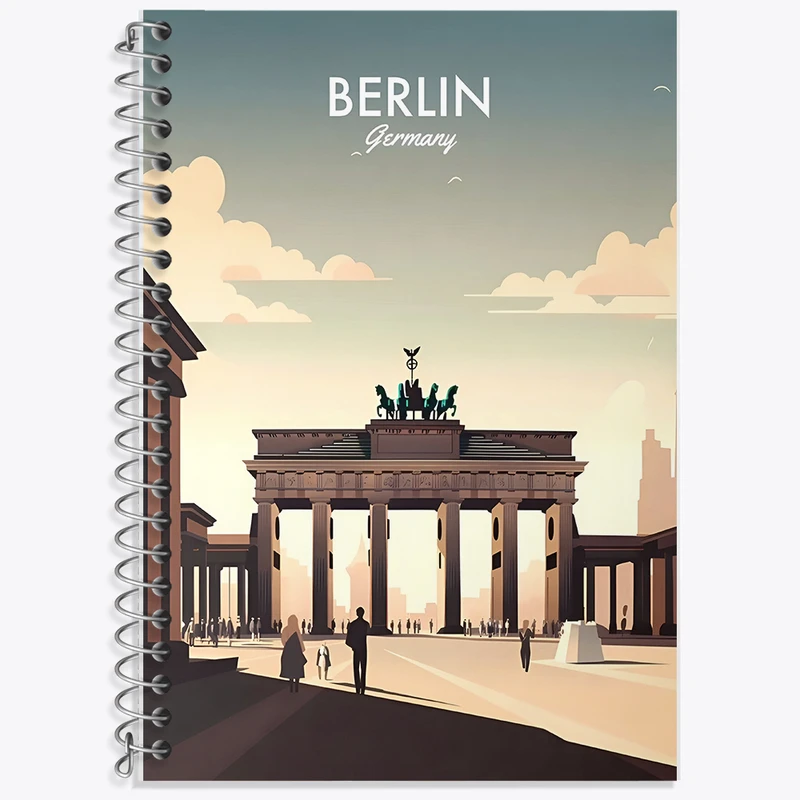 دفتر لغت 50 برگ خندالو طرح برلین (Berlin) کد F6322