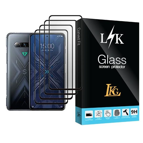 محافظ صفحه نمایش ال کا جی مدل LK Glass MIX004 مناسب برای گوشی موبایل شیائومی Black Shark 4 Pro بسته چهار عددی