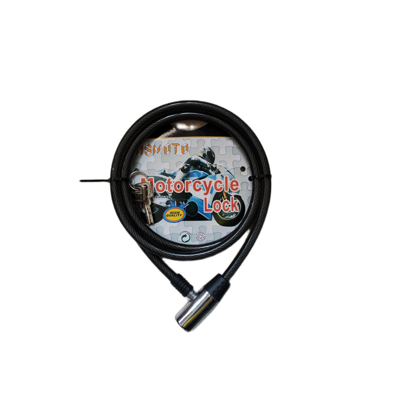قفل کابلی دوچرخه و موتور سیکلت مدل Motorcycle Lock 1.5 m