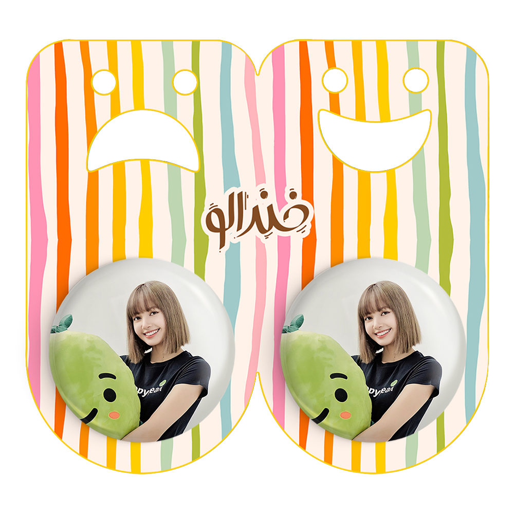 پیکسل خندالو مدل لیسا بلک پینک کد 14258 به همراه مگنت