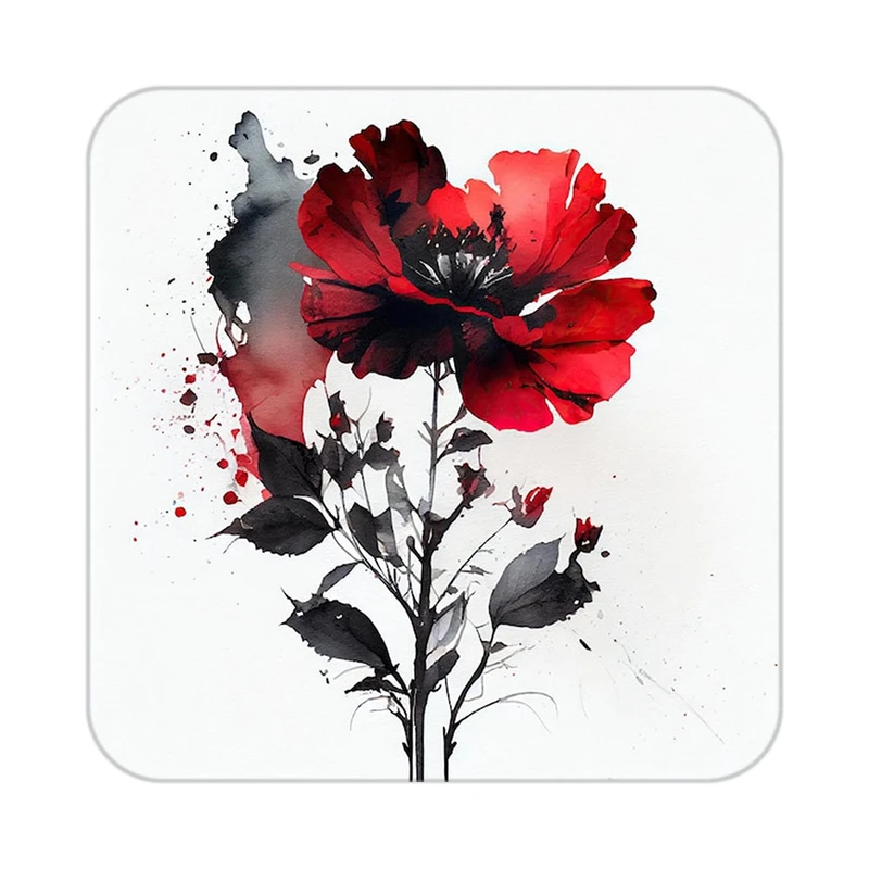 زیر لیوانی کاکتی طرح گل مدل mp16007