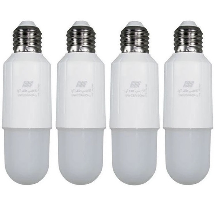 لامپ ال ای دی 6 وات آوا مدل هیراد مجموعه 4 عددی پایه E27