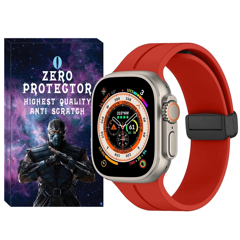 بند زیرو مدل Magnetic-ORG-ZR مناسب برای ساعت هوشمند ویرفیت HK8 pro max / HK9 Ultra 2 / T900 Ultra