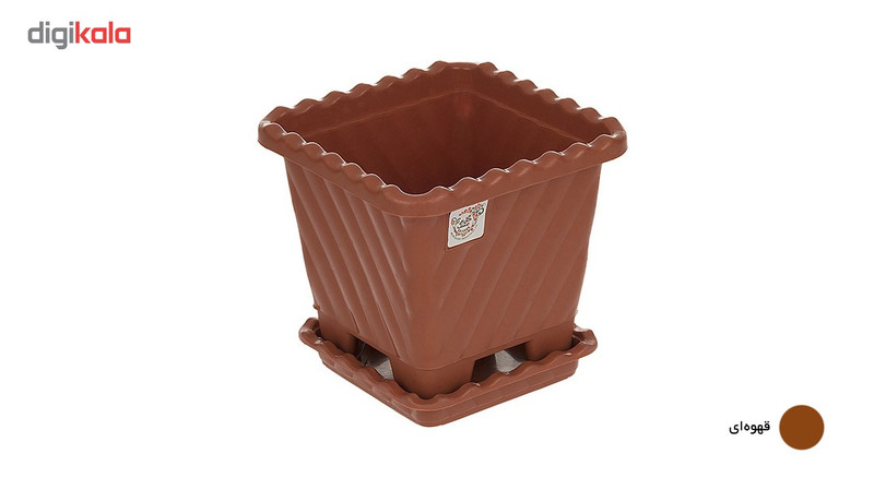 گلدان گل سنگ مدل 413 ارتفاع 16.5 سانتی متر